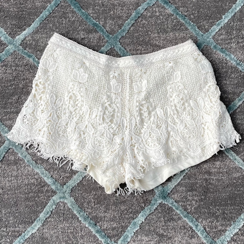 Mossimo Supply Co. Knit Crochet Short Shorts